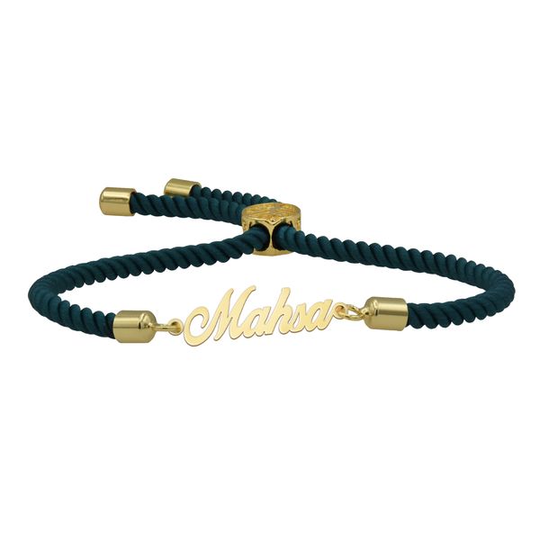 دستبند طلا 18 عیار زنانه شمیم گلد گالری مدل اسم DR155 Mahsa