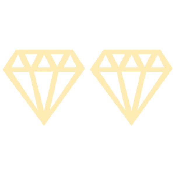 گوشواره طلا 18 عیار زنانه کرابو طرح الماس مدل Kr5235