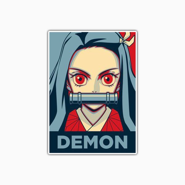 استیکر لپ تاپ و موبایل بووم طرح Anime Demon Slayer مدل Nezuko کد TA4