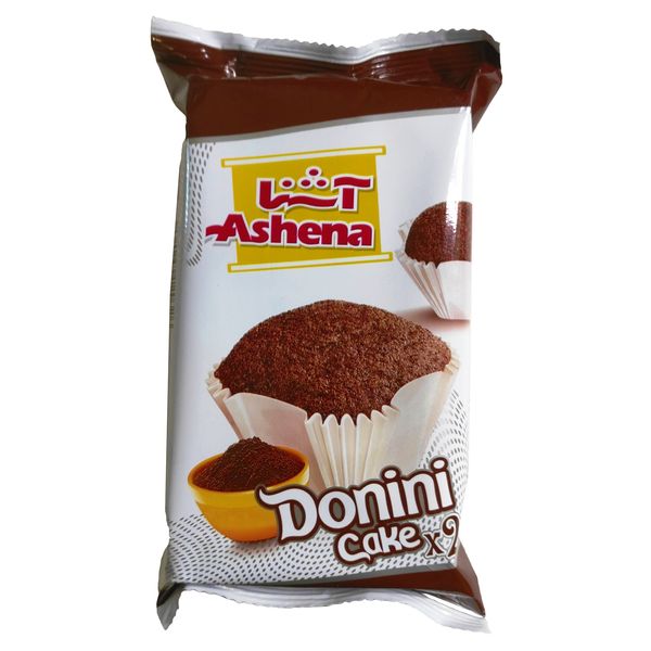 کیک دونینی دوقلو کاکائویی آشنا - 60 گرم بسته 18 عددی
