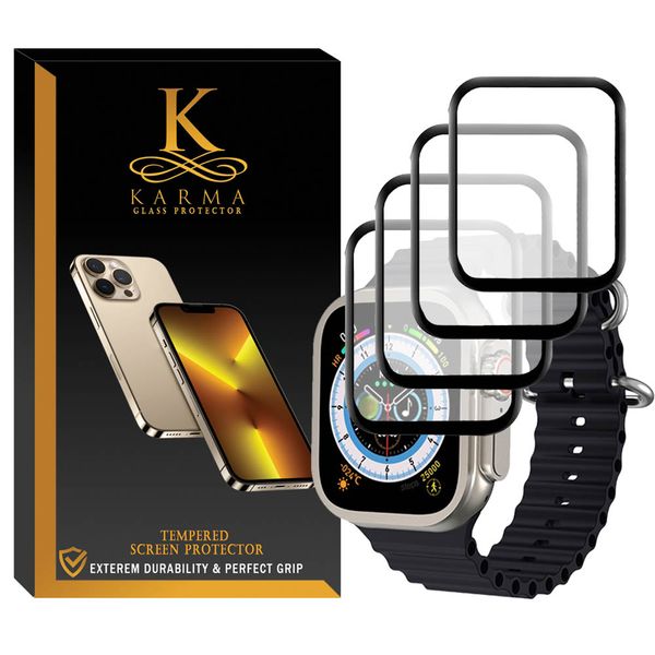 محافظ صفحه نمایش کارما مدل KA-PM مناسب برای اپل واچ سری 8 Ultra 49mm بسته چهار عددی