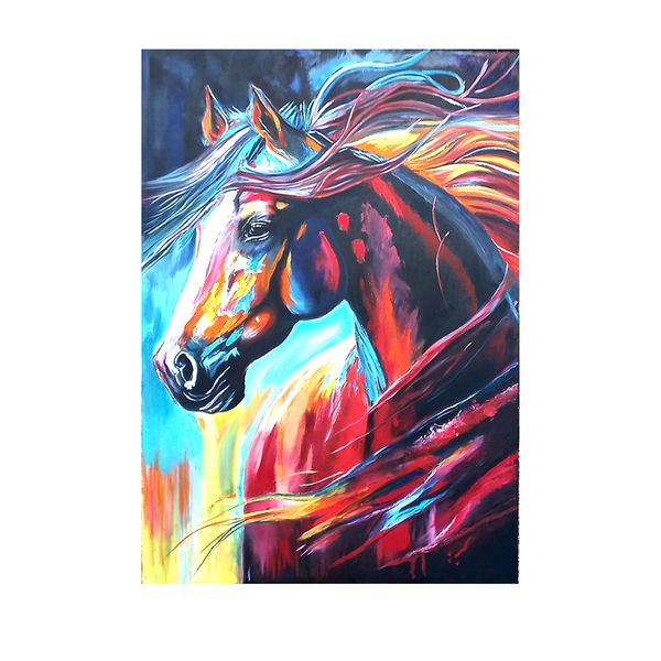 تابلو نقاشی رنگ روغن مدل اسب مدرن 002