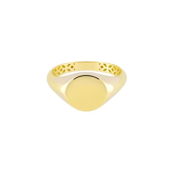 انگشتر طلا 18 عیار زنانه طلا و جواهر درریس مدل آنیل دایره کوچک
