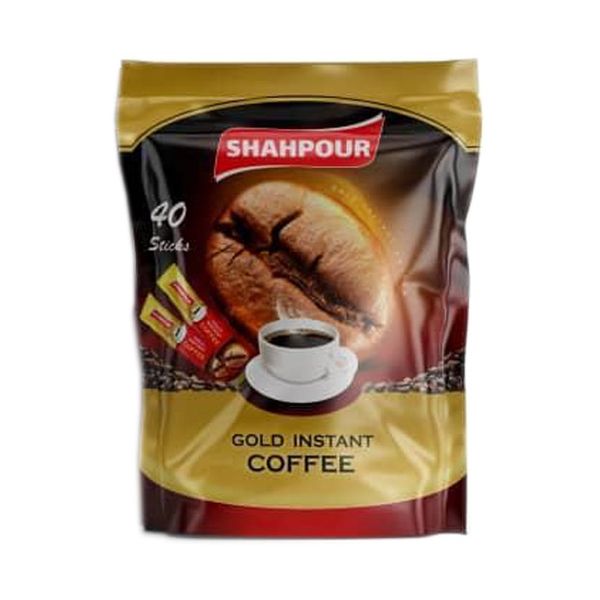 پودر قهوه فوری گلد شاهپور بسته 40 عددی