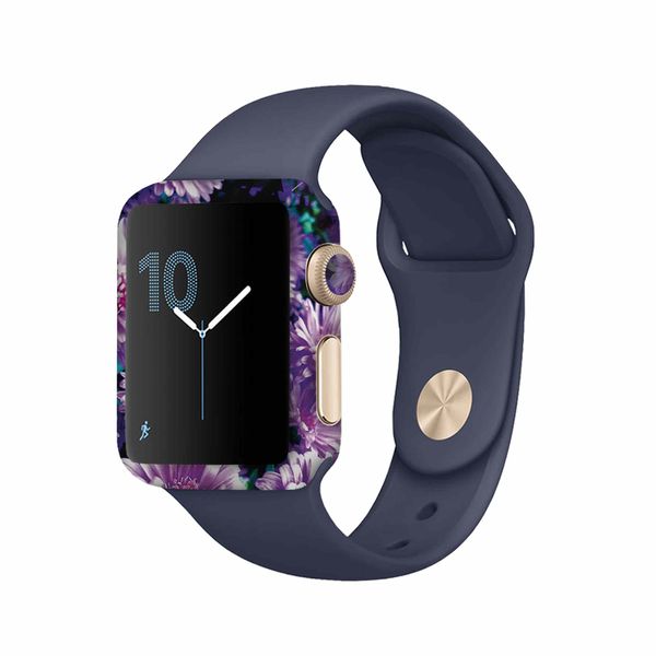 برچسب ماهوت طرح Purple_Flower مناسب برای اپل واچ Watch 2 42mm