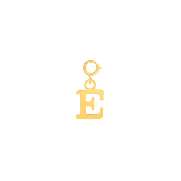 آویز گردنبند طلا 18 عیار زنانه پرسته مدل حرف E قفل دار