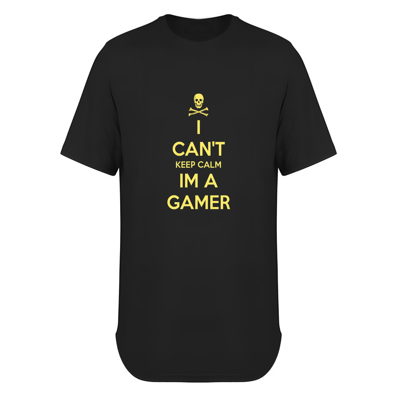 تی شرت لانگ آستین کوتاه مردانه مدل گیمر طرح I Cant Keep Calm کد G006
