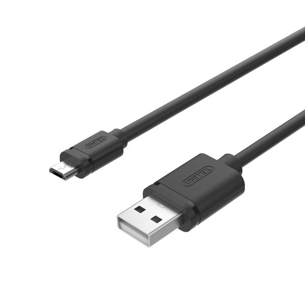کابل تبدیل USB به microUSB یونیتک مدل Y-C455GBK طول 2 متر