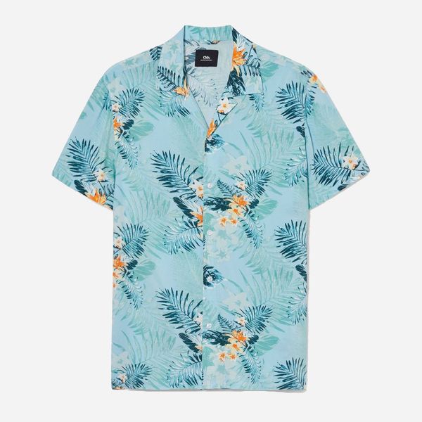 پیراهن آستین کوتاه مردانه سی اند ای مدل هاوایی H8