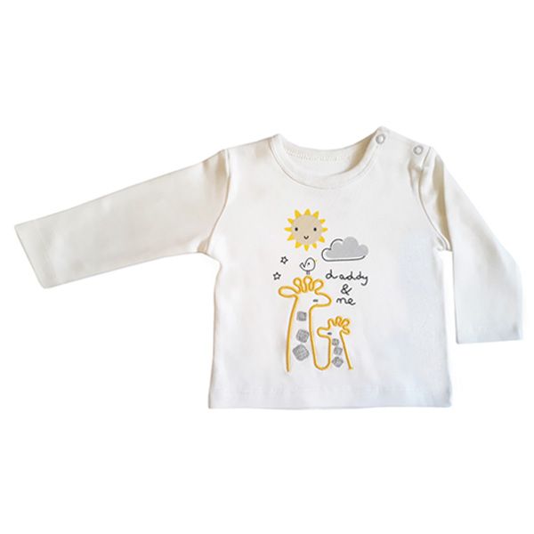 تی شرت آستین بلند نوزادی پلونیکس مدل سانی کد 11818-06