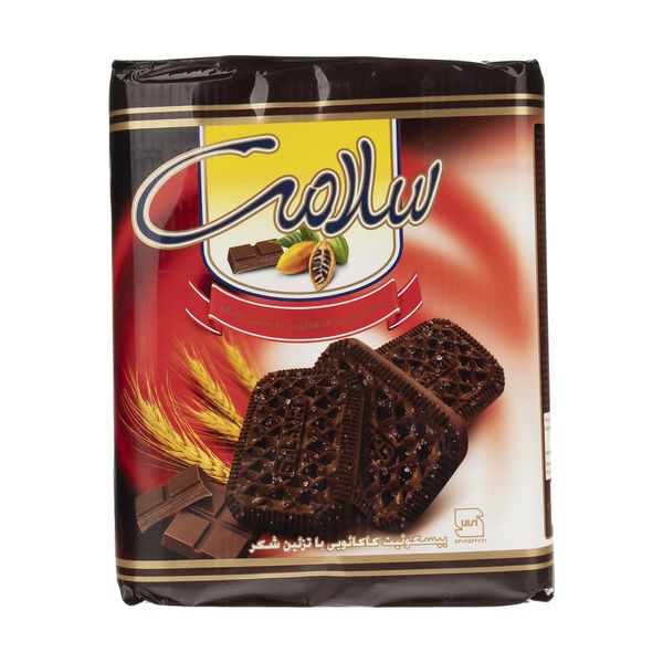 بیسکویت کاکائویی سلامت با تزئین شکر - 1200 گرم