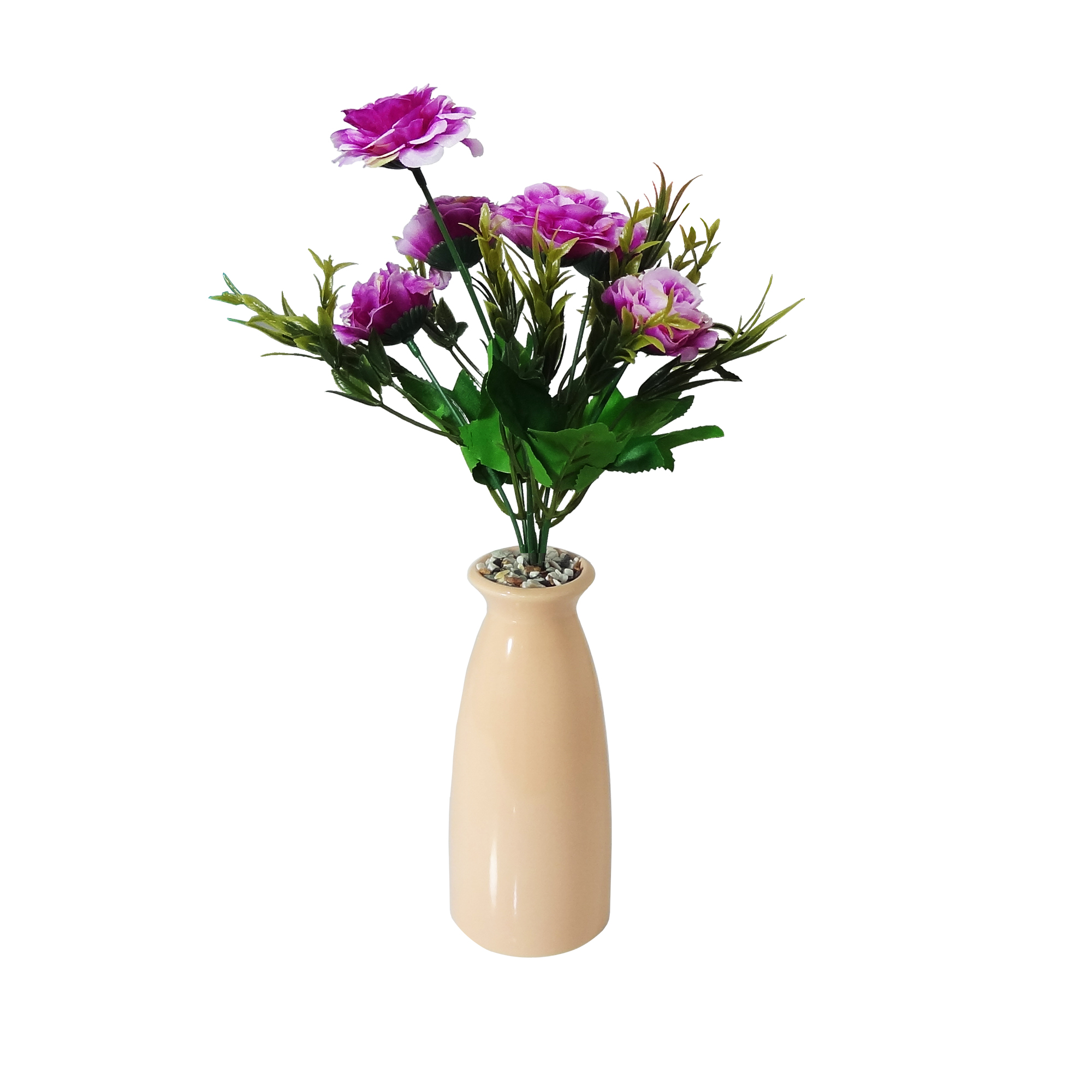 گلدان به همراه گل مصنوعی رایکا مدل MM03