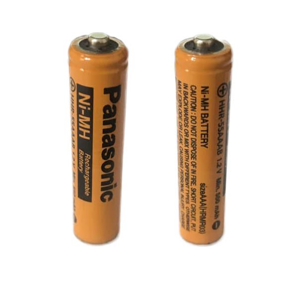 باتری نیم قلمی قابل شارژ تلفن بی سیم پاناسونیک مدل  Ni-MH/HHR-55AAAB HRMR03 بسته دو عددی