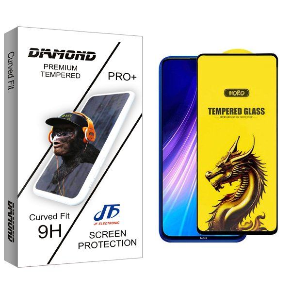 محافظ صفحه نمایش جی اف مدل Diamond Y-Horo مناسب برای گوشی موبایل شیائومی redmi note 8