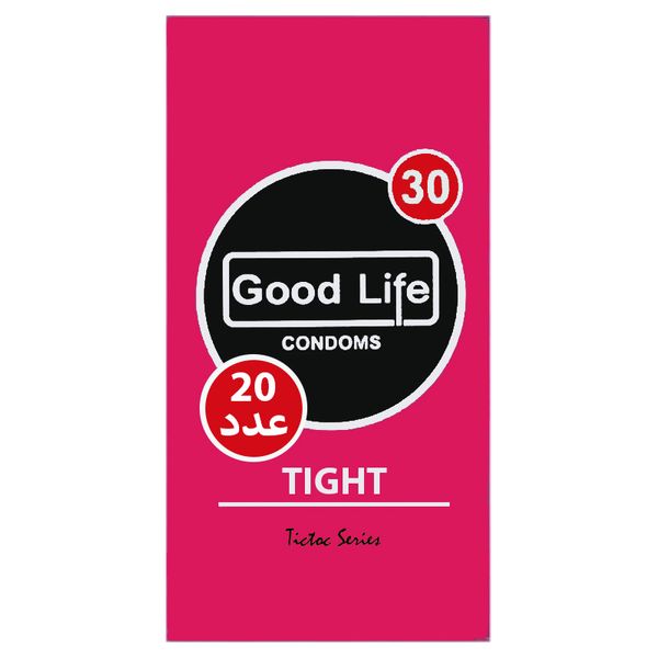 کاندوم گودلایف مدل TIGHTPINK30 بسته 20 عددی