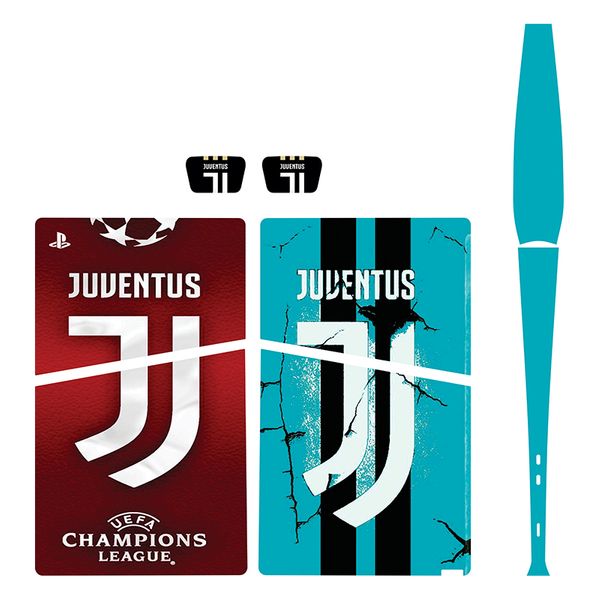  برچسب کنسول بازی پلی استیشن5 اسلیم دیجیتال توییجین وموییجین مدل Juventus 01 مجموعه6 عددی