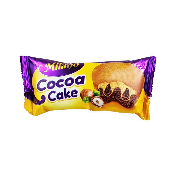 کیک کاکائویی فندقی میلانو شیرین عسل - 60 گرم بسته 18 عددی