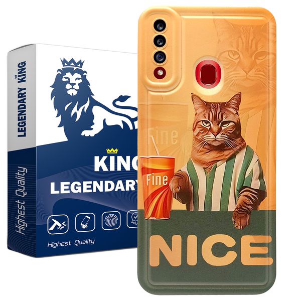کاور لجندری کینگ مدل گربه زندانی مناسب برای گوشی موبایل سامسونگ Galaxy A20s