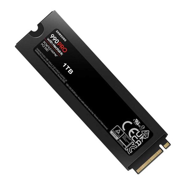 اس اس دی اینترنال سامسونگ مدل SSD 990 PRO w/ Heatsink 1TB M.2 ظرفیت یک ترابایت