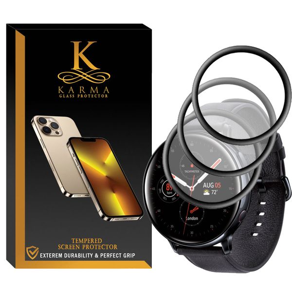 محافظ صفحه نمایش کارما مدل KA-PM مناسب برای ساعت هوشمند سامسونگ Galaxy Watch Active 2 44mm بسته سه عددی