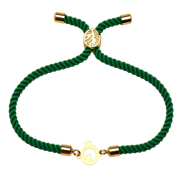 دستبند طلا 18 عیار زنانه کرابو طرح دو انار مدل Kr1371