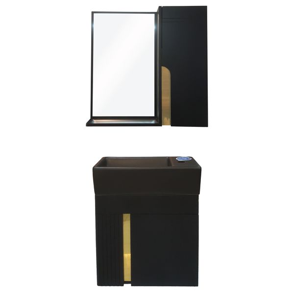 ست کابینت و روشویی سینا مدل آندره به همراه آینه باکس