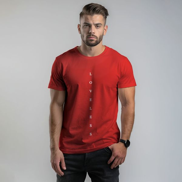 تی شرت آستین کوتاه مردانه مدل C14030218c رنگ قرمز