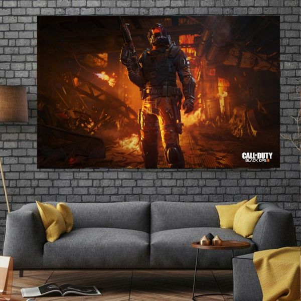 پوستر دیواری طرح گیم Call OF Duty کد FD947