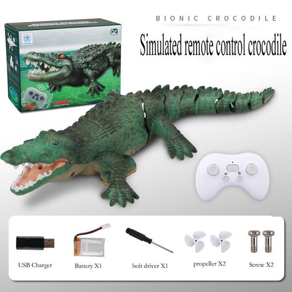اسباب بازی کنترلی مدل کروکودیل طرح تمساح شناگر کد 18001/1