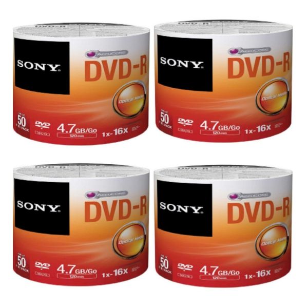 دی وی دی خام سونی مدل DVD-R بسته 200 عددی 
