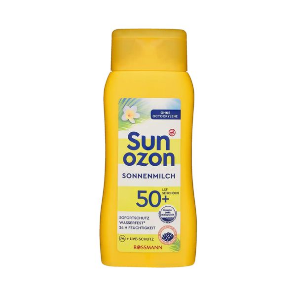 لوسیون ضد آفتاب بدون رنگ سان اوزن SPF 50 مدل Sonnenmilch ‌مناسب انواع پوست حجم 200 میلی‌لیتر