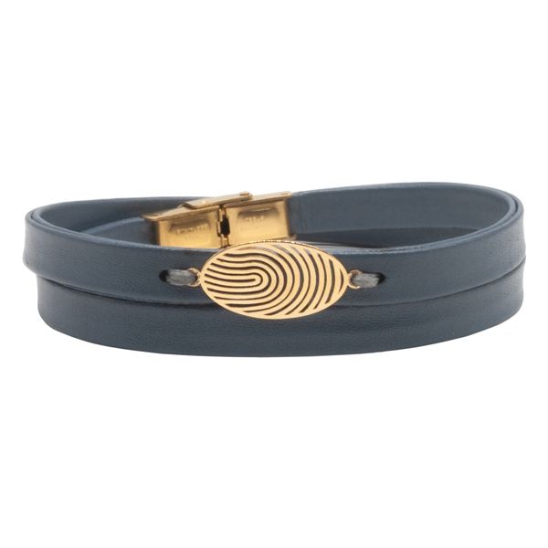 دستبند طلا 18 عیار زنانه سهی طرح اثر انگشت کد SB80