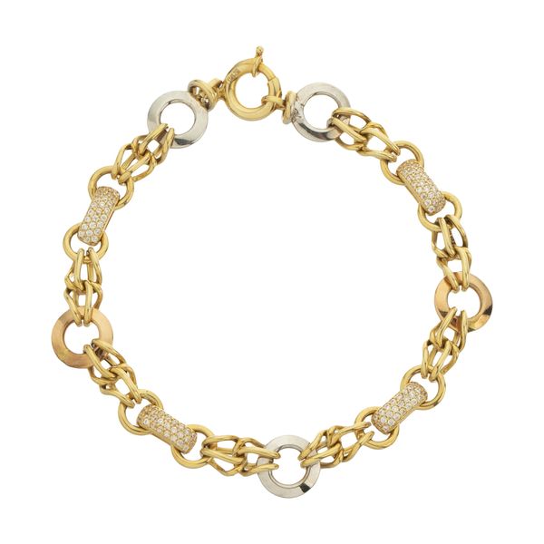 دستبند طلا 18 عیار زنانه آلند مدل LKD14