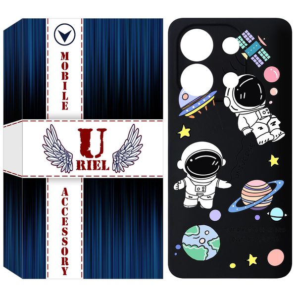 کاور یوریل مدل KSH کد 25 طرح فضانوردان مناسب برای گوشی موبایل شیائومی Redmi Note 13 4G