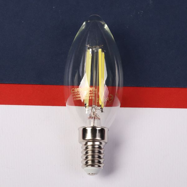 لامپ ال ای دی فیلامنتی 5 وات کملیون مدل شمعی پایه E14 بسته 10 عددی