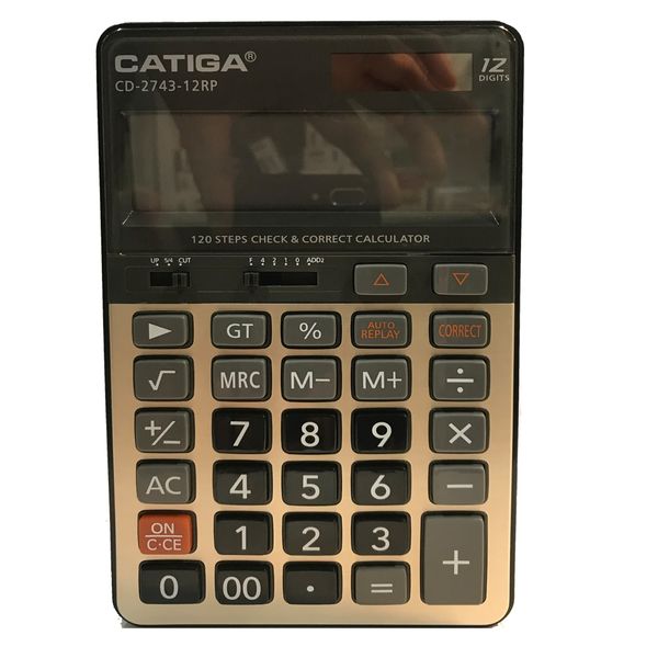 ماشین حساب کاتیگا مدل CD-2743-12RP کد 143902