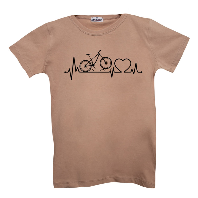 تی شرت  آستین کوتاه بچگانه مدل دوچرخه کد 6