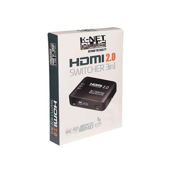 سوئیچ HDMI  سه پورت کی نت پلاس مدل KP-SWHD2003