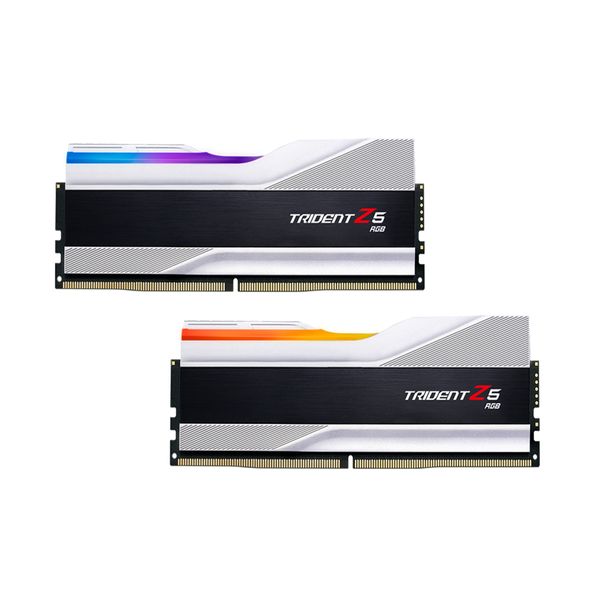 رم دسکتاپ DDR5 دوکاناله 5600 مگاهرتز CL36 جی اسکیل مدل TRIDENT Z5 RGB SILVER ظرفیت 32گیگابایت