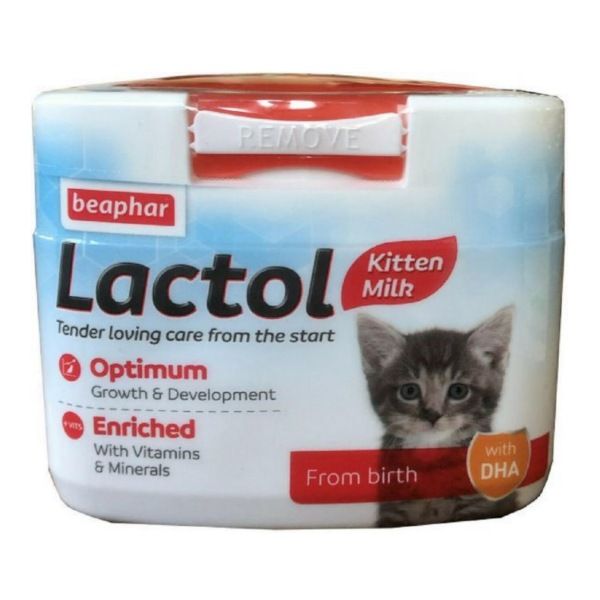 شیر خشک بچه گربه بیفار مدل lactol وزن 500 گرم