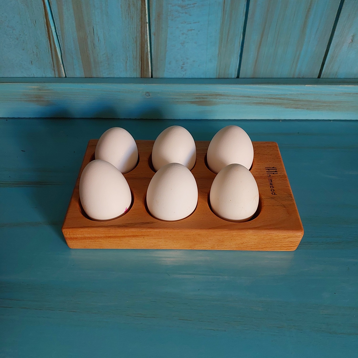 ظرف نگهدارنده تخم مرغ نیم وود مدل 6