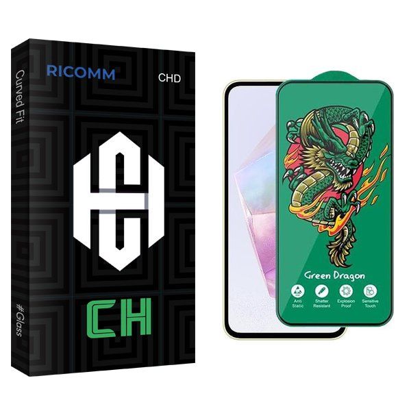 محافظ صفحه نمایش ریکام مدل CH Green_Dragon مناسب برای گوشی موبایل سامسونگ Galaxy A35