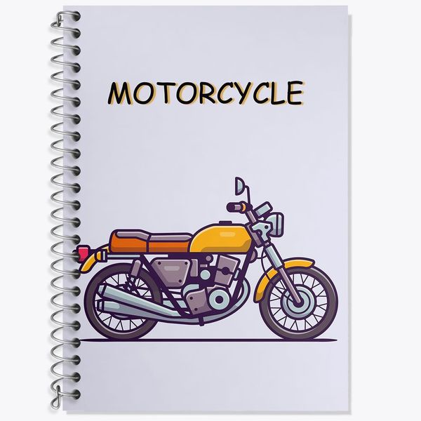 دفتر لغت 50 برگ خندالو مدل موتورسیکلت کد 29395