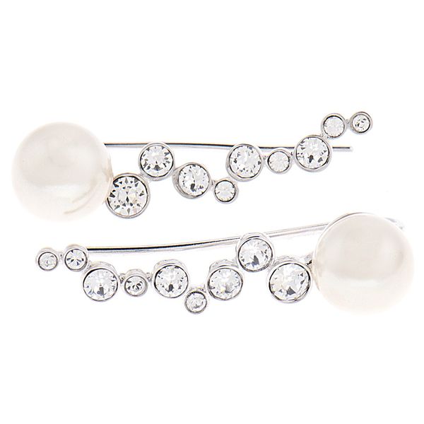 گوشواره الیور وبر مدل Earcuff Pearlline Rhod Crysta 22436R