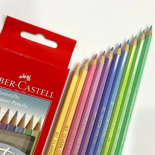 مداد رنگی 10 رنگ فابر کاستل مدل Pastel colors