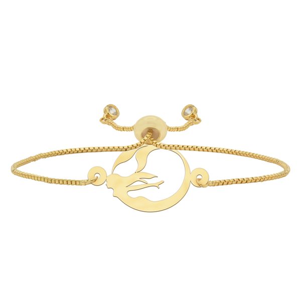 دستبند طلا 18 عیار زنانه شمیم گلد گالری مدل پری دریایی کد DT356