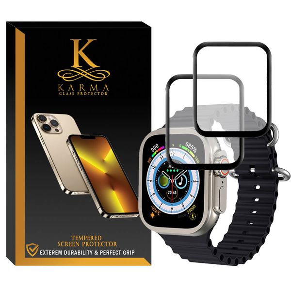 محافظ صفحه نمایش کارما مدل KA-PM مناسب برای اپل واچ سری 8 Ultra 49mm بسته دو عددی