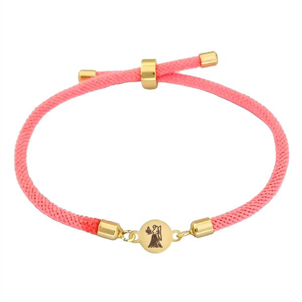 دستبند طلا 18 عیار دخترانه لیردا مدل نماد ماه شهریور 6755