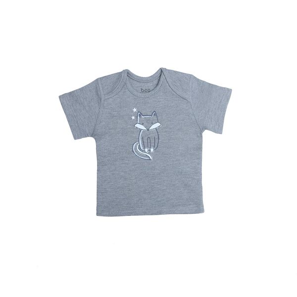 تی شرت آستین کوتاه نوزادی بی سی سی مدل Fox