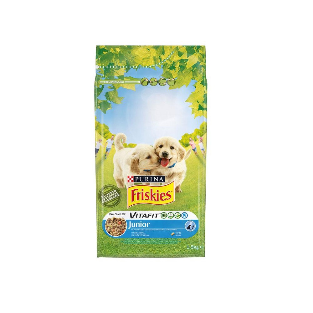 غذا خشک سگ فریسکیز مدل شیر و سبزیجات وزن 1.5 کیلوگرم